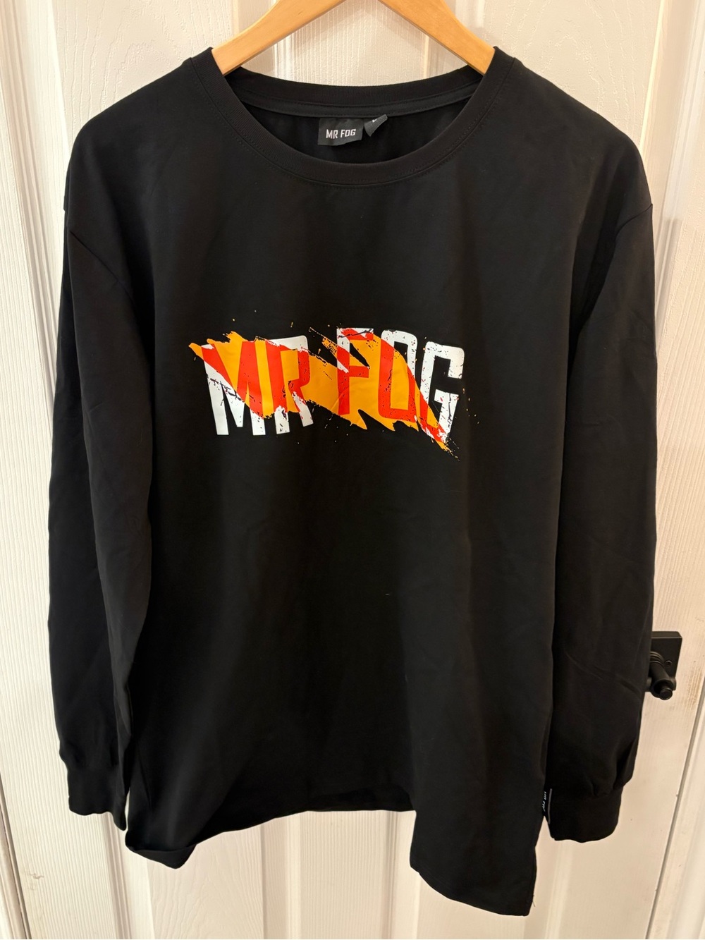 MR FOG Black Graphic Tee — Size L